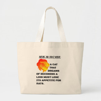 Grand Tote Bag Tête de lion rugissant