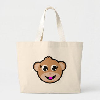 Grand Tote Bag tête de singe