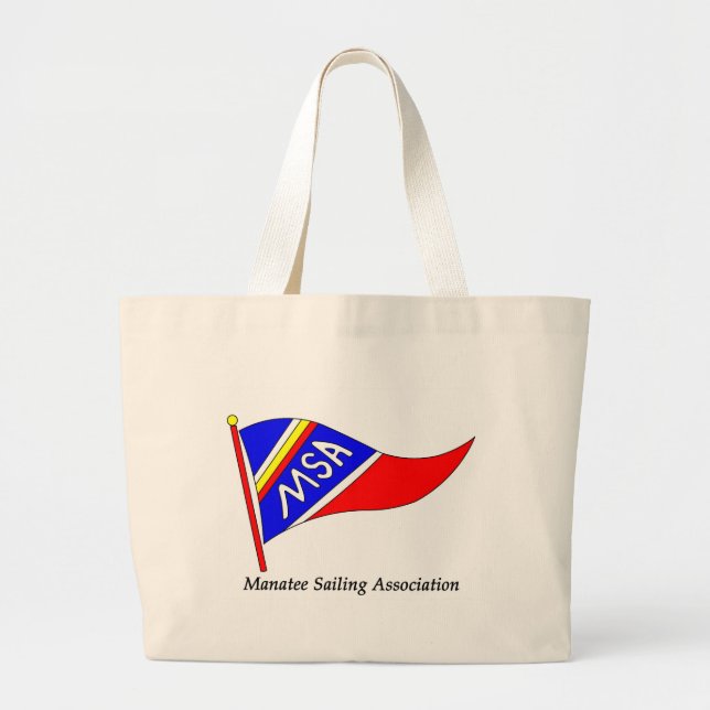 Grand Tote Bag Texte de logo de MSA (Devant)
