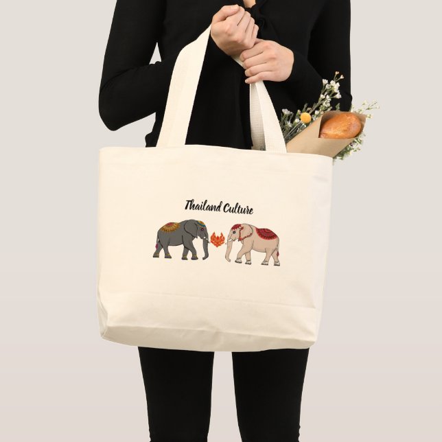 Grand Tote Bag Thailand Culture (Devant (produit))