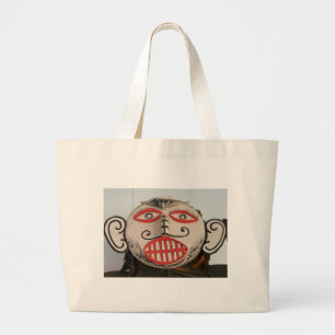 Grand Tote Bag Thailande Fantôme, Festival Phi Ta Khon Mask, Loei