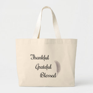 Grand Tote Bag Thankful