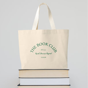 Grand Tote Bag The Book Club Green Crest Lire Discuter Répéter