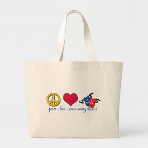 Grand Tote Bag Théâtre de la Communauté d'amour de paix