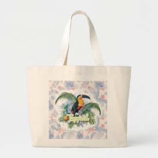 Grand Tote Bag Thème du perroquet tropical