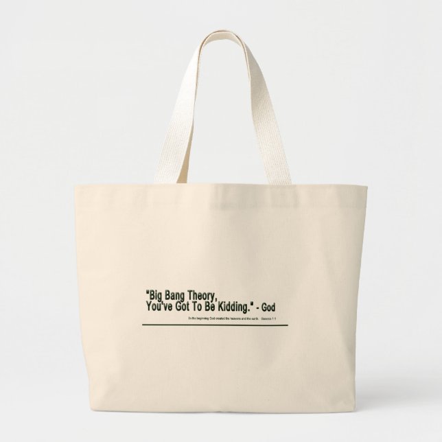Grand Tote Bag Théorie du Big Bang (Devant)