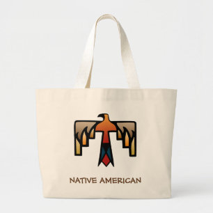Grand Tote Bag Thunderbird - symbole indien indigène