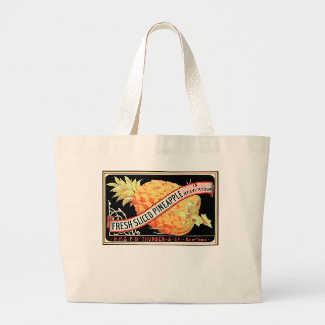 GRAND TOTE BAG THURBER ET CO. ANANAS (Devant)