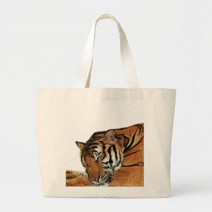 Grand Tote Bag Tigre de repos