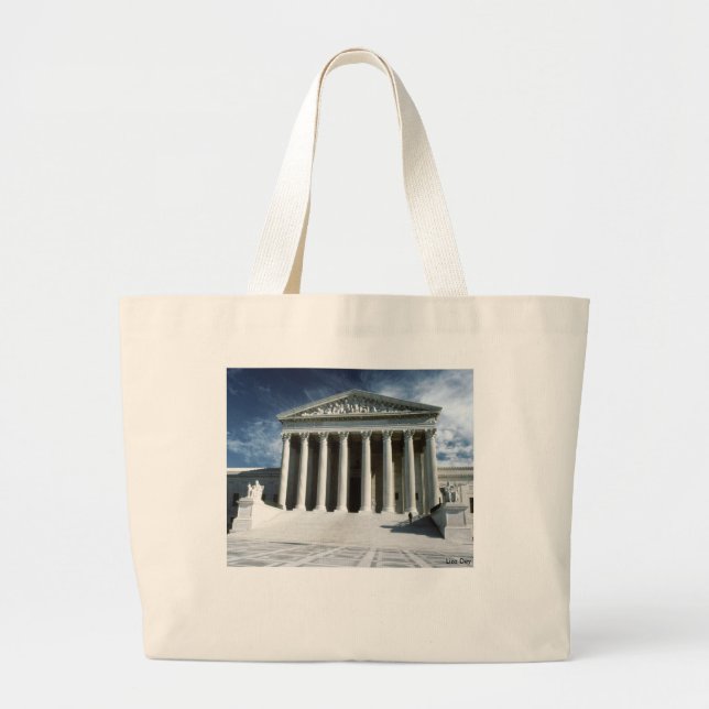 Grand Tote Bag Toile de la Cour Suprême des Etats-Unis Fourre-tou (Devant)