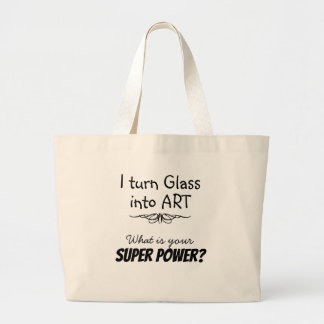 Grand Tote Bag Toile en verre teinté Super Artiste Fourre-tout