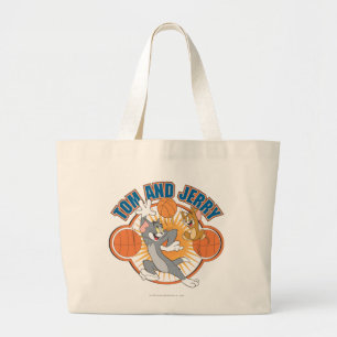 Grand Tote Bag Tom et basket-ball 4 de Jerry