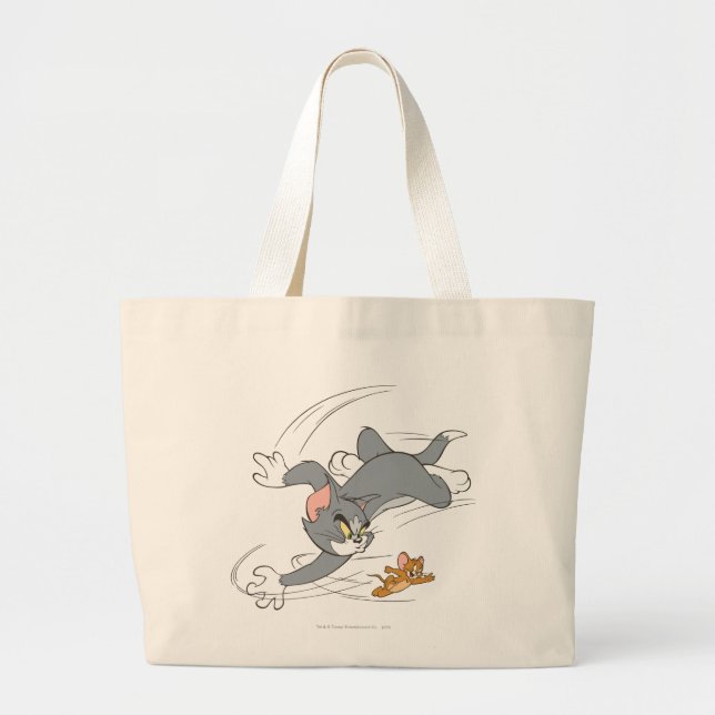 Grand Tote Bag Tom et Jerry Chase Turn (Devant)