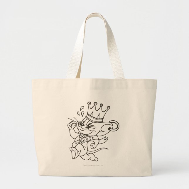 Grand Tote Bag Tom et Jerry King Jerry (Devant)