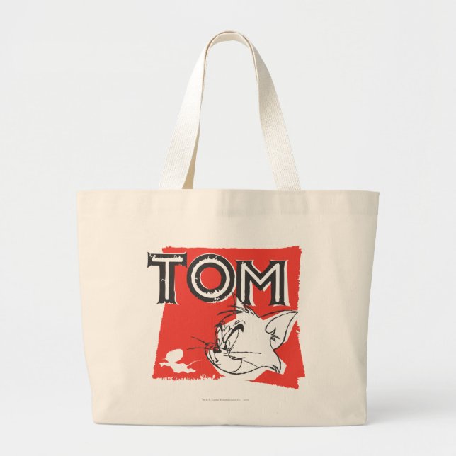 Grand Tote Bag Tom et Jerry Mad Cat (Devant)