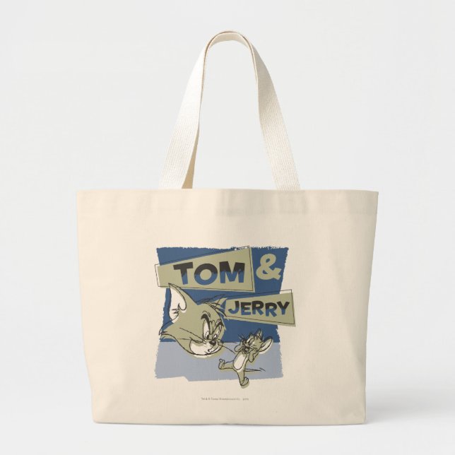 Grand Tote Bag Tom et Jerry Scarridey Mouse (Devant)