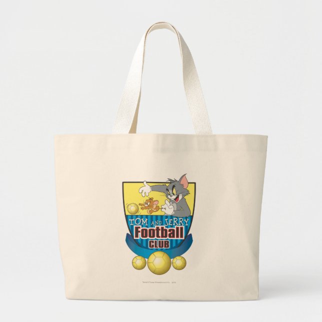 Grand Tote Bag Tom et Jerry Soccer (Football) 5 (Devant)