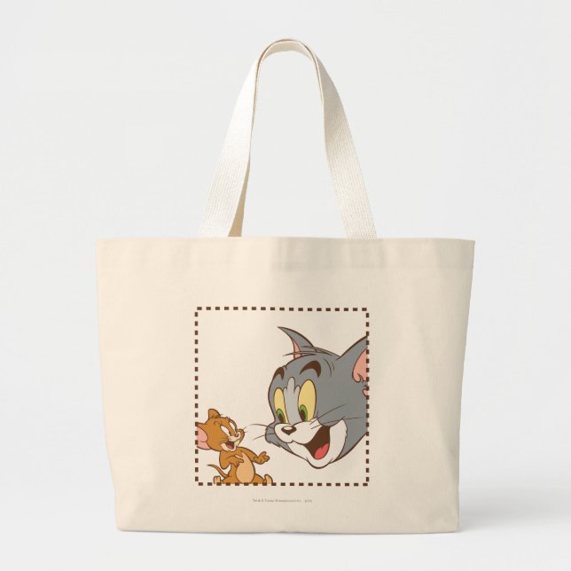 Grand Tote Bag Tom et Jerry Stamp (Devant)