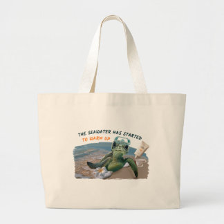 Grand Tote Bag Tortue marine d'été
