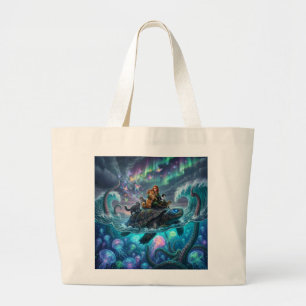 Grand Tote Bag tortue mondiale