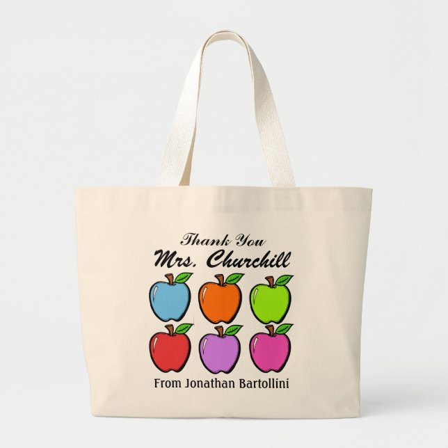 Grand Tote Bag Totes pour enseignants - SRF (Devant)
