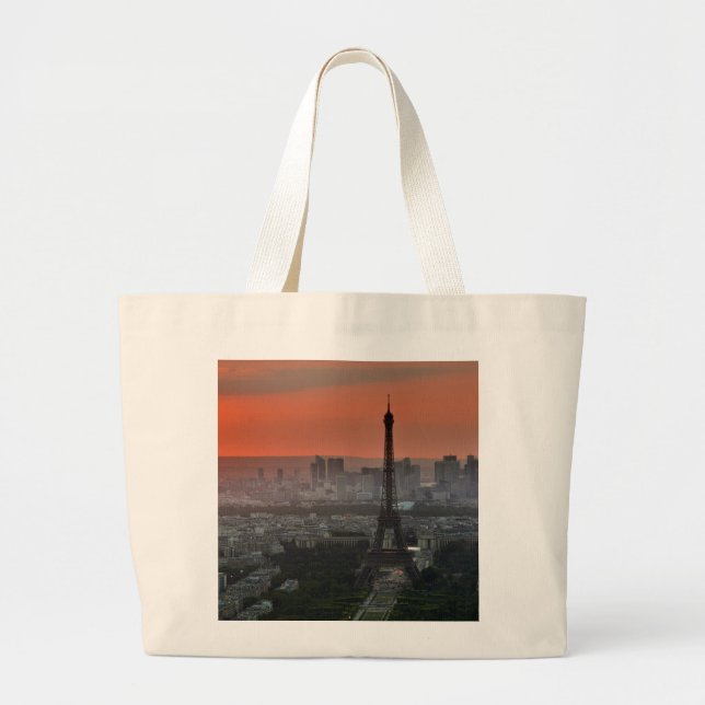 Grand Tote Bag Tour Eiffel Paris Europe Travel (Devant)