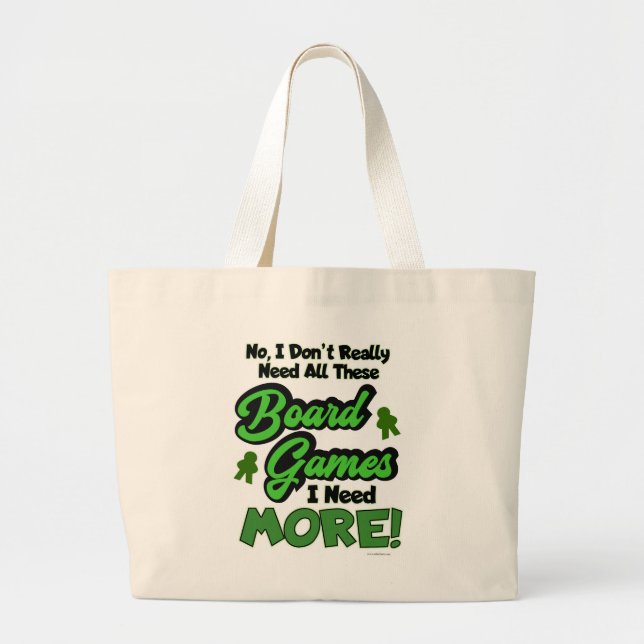 Grand Tote Bag Tous les Jeux Funny Boardgame Collection (Devant)