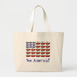 Grand Tote Bag Toute la remorque américaine Fourre-tout de Shasta