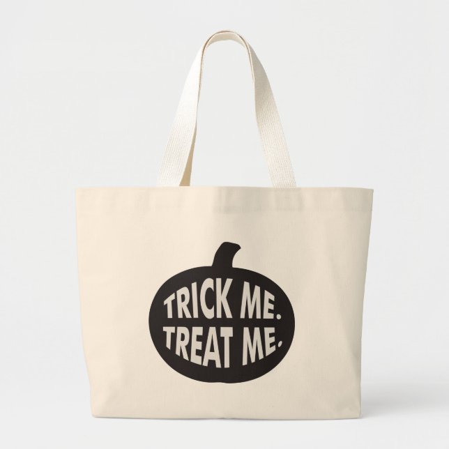 Grand Tote Bag Traitez-moi en B/W (Devant)