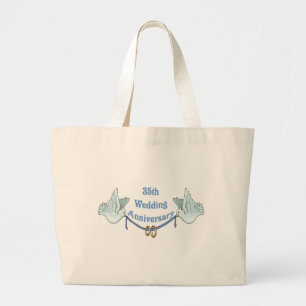 Grand Tote Bag trentes-cinquième cadeaux t d'anniversaire de