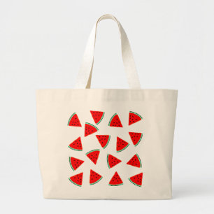 Grand Tote Bag Triangles Motifs de pastèque