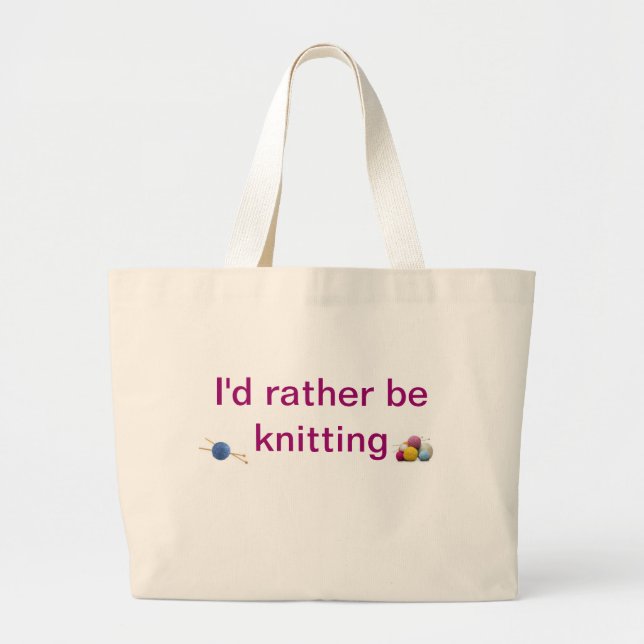 Grand Tote Bag tricotage (Devant)