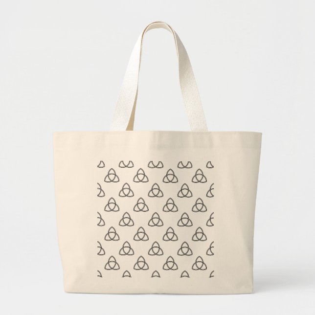 Grand Tote Bag Triquetra Vesica Symbol (Devant)