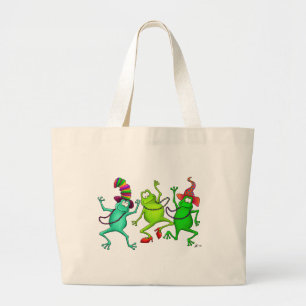 Grand Tote Bag Trois grenouilles de danse
