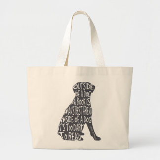 Grand Tote Bag Trop foncé pour lire