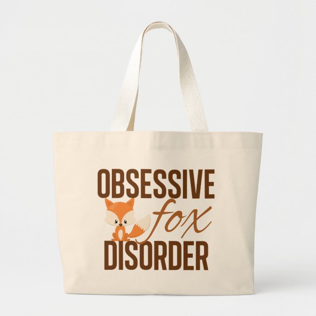 Grand Tote Bag Trouble obsessionnel du renard mou (Devant)