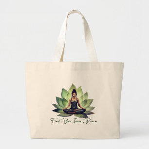 Grand Tote Bag Trouvez votre paix intérieure