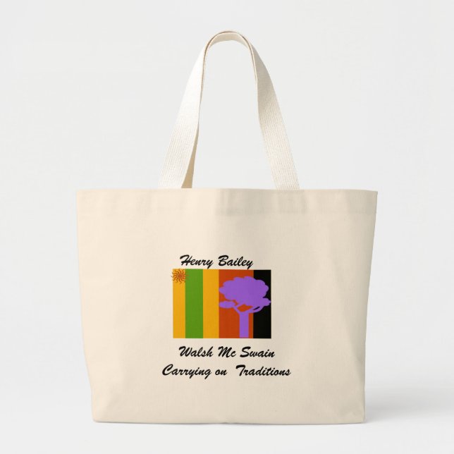 Grand Tote Bag tshirt1, Walsh Mc SwainCarrying sur des (Devant)