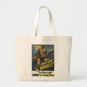 Grand Tote Bag Tu Lui Donne Des Ailes !