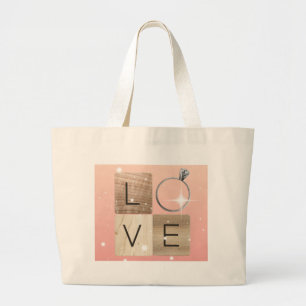 Grand Tote Bag Tuiles L-o-v-e