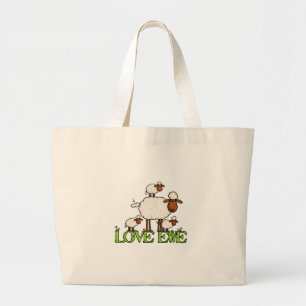 Grand Tote Bag txt de brebis d'amour