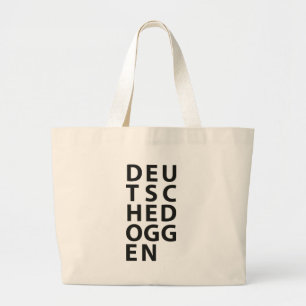 Grand Tote Bag Typo : Deutsche Dogge