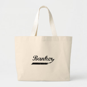 Grand Tote Bag Typographe bancaire