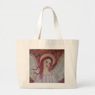 Grand Tote Bag Un lit de l'éléphant Fourre-tout de roses