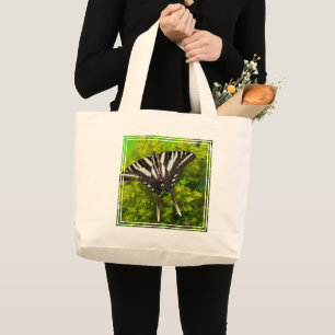 Grand Tote Bag Un papillon swallowtail nord-américain