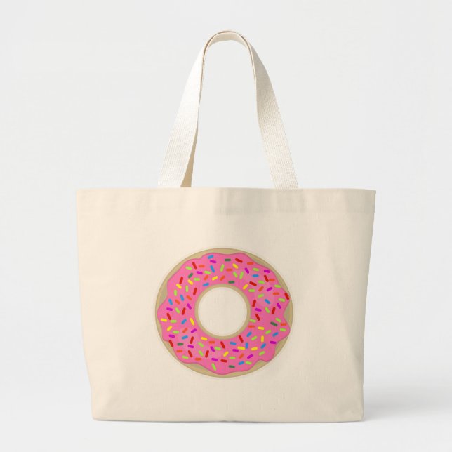 Grand Tote Bag Un Sale Donut (Devant)