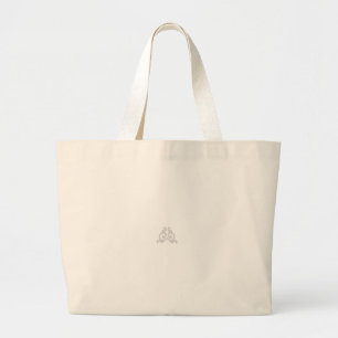 Grand Tote Bag Une icône représentant un élément design stylisé