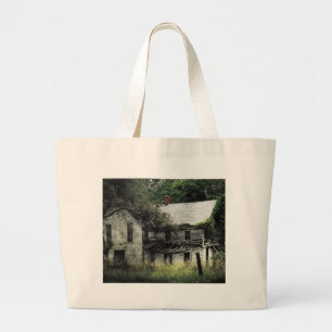 Grand Tote Bag Une Maison rurale abandonnée du Missouri