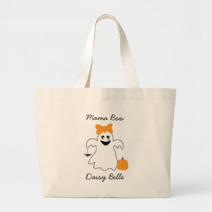 Grand Tote Bag Une petite apparition est presque due Orange Fille