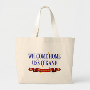 Grand Tote Bag USS à la maison bienvenu O'Kane